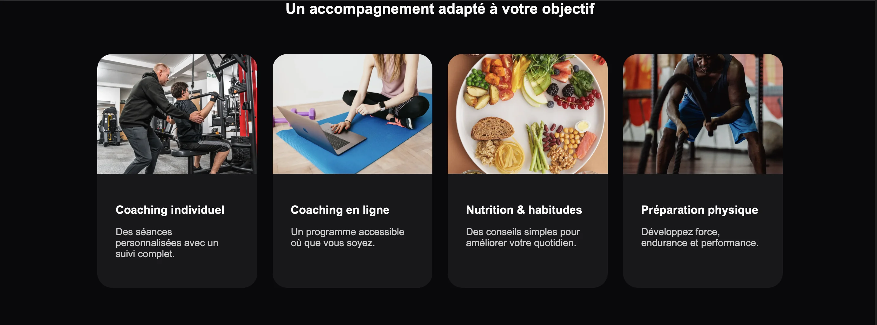 Fit Core - section Services