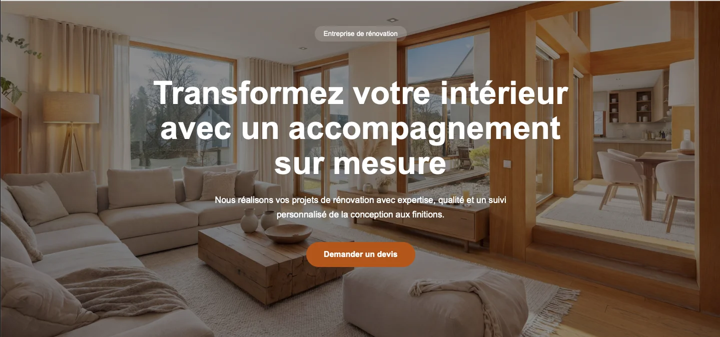 Quote Flow - section Présentation principale